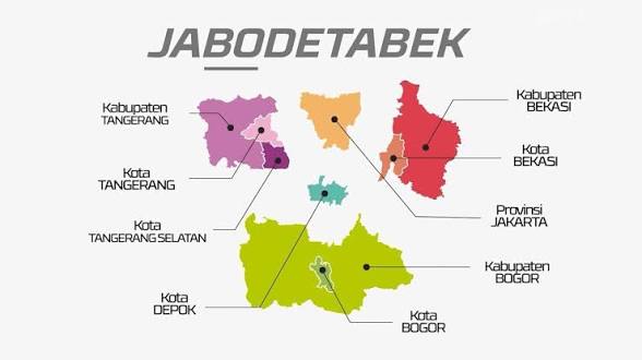 Peta Area Layanan Jabodetabek